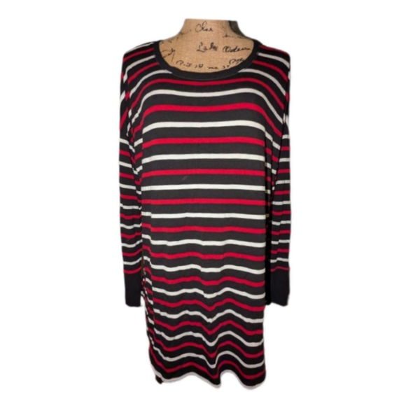 Liz Claiborne Striped XL Long Sleeve Top - Picture 1 of 3